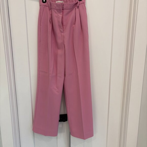Abercrombie & Fitch Sloane Wide Leg Pant - Pink - Size 29 - Picture 2 of 4